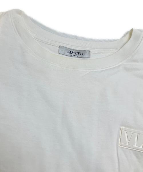VALENTINO（ヴァレンティノ）VALENTINO (ヴァレンティノ) VLTN TAG Tシャツ ホワイト サイズ:Mの古着・服飾アイテム