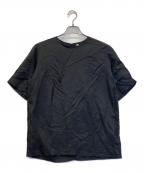 SALON adam et rope'サロンアダムエロペ）の古着「GENTLE SILK ハーフスリーブプルオーバー」｜ブラック
