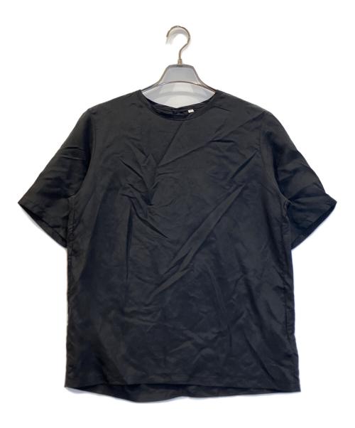 SALON adam et rope'（サロンアダムエロペ）SALON adam et rope' (サロンアダムエロペ) GENTLE SILK ハーフスリーブプルオーバー ブラック サイズ:Fの古着・服飾アイテム