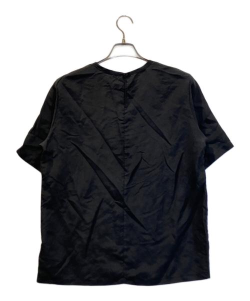 SALON adam et rope'（サロンアダムエロペ）SALON adam et rope' (サロンアダムエロペ) GENTLE SILK ハーフスリーブプルオーバー ブラック サイズ:Fの古着・服飾アイテム