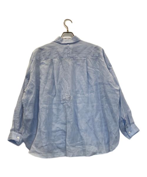 KAGURE（カグレ）kagure (カグレ) ラミーワイドシアーシャツ ブルー サイズ:Freeの古着・服飾アイテム