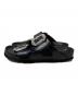 BIRKENSTOCK (ビルケンシュトック) Manolo Blahnik (マノロ ブラニク) ARIZONA CRYSTAL SMOOTH LEATHER/アリゾナクリスタルスムースレザー ブラック サイズ:37(24CM)：40000円
