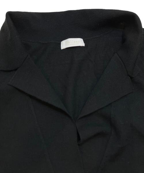 BALLSEY（ボールジィ）BALLSEY (ボールジィ) シルケットウール オープンカラープルオーバー ブラック サイズ:Sの古着・服飾アイテム