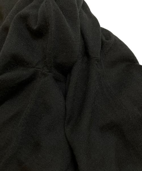 BALLSEY（ボールジィ）BALLSEY (ボールジィ) シルケットウール オープンカラープルオーバー ブラック サイズ:Sの古着・服飾アイテム