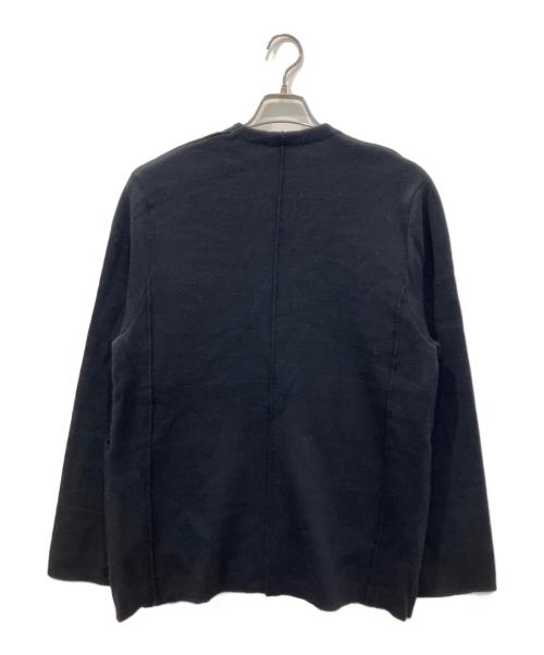 BEARDSLEY（ビアズリー）BEARDSLEY (ビアズリー) ウールスムースカーディガン ブラック サイズ:FREEの古着・服飾アイテム