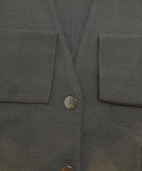 BEARDSLEY（ビアズリー）BEARDSLEY (ビアズリー) ウールスムースカーディガン ブラック サイズ:FREEの古着・服飾アイテム