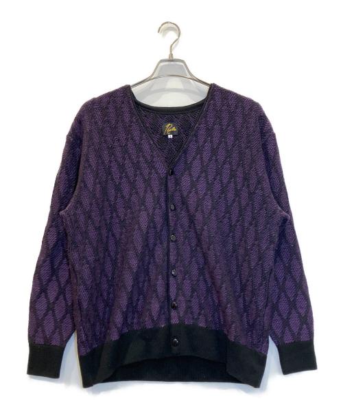 Needles（ニードルズ）Needles (ニードルズ) Vネックニットカーディガン パープル サイズ:Sの古着・服飾アイテム