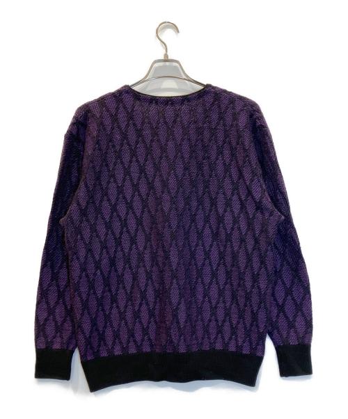 Needles（ニードルズ）Needles (ニードルズ) Vネックニットカーディガン パープル サイズ:Sの古着・服飾アイテム