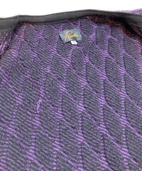 Needles（ニードルズ）Needles (ニードルズ) Vネックニットカーディガン パープル サイズ:Sの古着・服飾アイテム