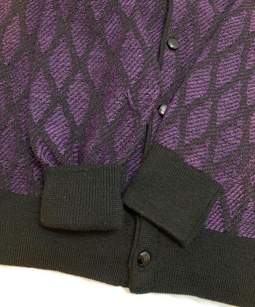 Needles（ニードルズ）Needles (ニードルズ) Vネックニットカーディガン パープル サイズ:Sの古着・服飾アイテム