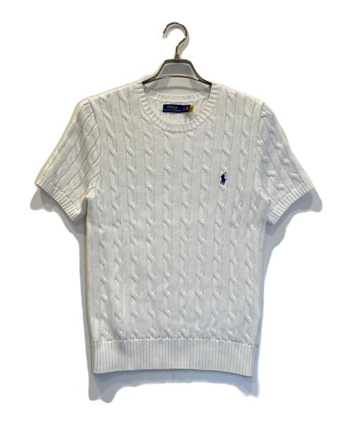POLO RALPH LAUREN（ポロ・ラルフローレン）POLO RALPH LAUREN (ポロ・ラルフローレン) ニット ホワイト サイズ:Ⅼの古着・服飾アイテム
