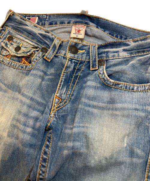 TRUE RELIGION（トゥルー レリジョン）TRUE RELIGION (トゥルー レリジョン) レインボー刺繍デニムパンツ インディゴ サイズ:37の古着・服飾アイテム