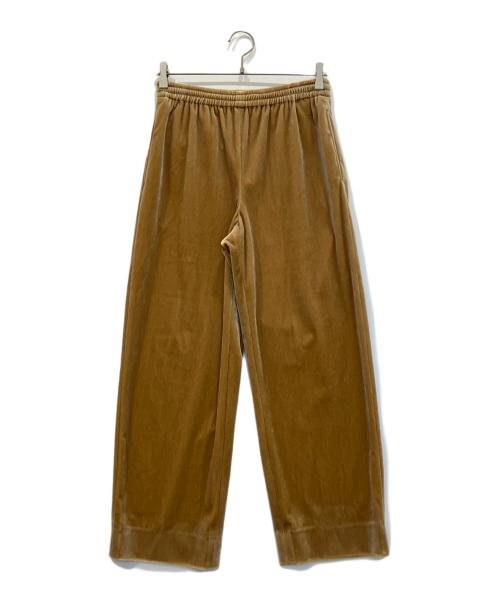 CABAN（キャバン）CABaN (キャバン) ソフトベロアセミワイドパンツ ブラウン サイズ:FREEの古着・服飾アイテム