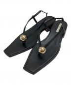 HARUNOBUMURATAハルノブ ムラタ）の古着「MINIMAL THONG SANDAL」｜ブラック