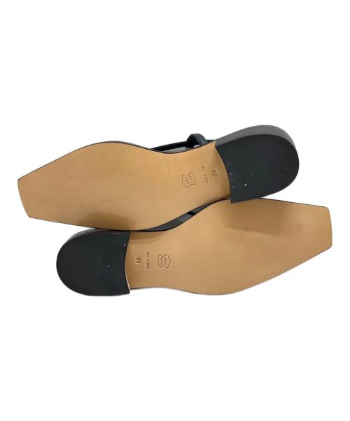 HARUNOBUMURATA（ハルノブ ムラタ）HARUNOBUMURATA (ハルノブ ムラタ) MINIMAL THONG SANDAL ブラック サイズ:39(24.5CM)の古着・服飾アイテム