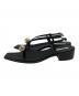 HARUNOBUMURATA (ハルノブ ムラタ) MINIMAL THONG SANDAL ブラック サイズ:39(24.5CM)：20000円