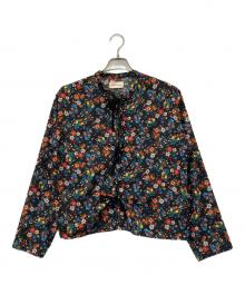MEYAME（メヤメ）の古着「BLOUSE JACKET FLOWER」｜ブラック