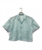 and wanderアンドワンダー）の古着「sheer ripstop SS shirt」｜ブルー