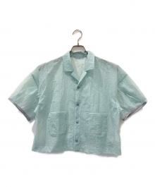 and wander（アンドワンダー）の古着「sheer ripstop SS shirt」｜ブルー