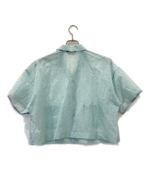 and wander（アンドワンダー）and wander (アンドワンダー) sheer ripstop SS shirt ブルー サイズ:WMの古着・服飾アイテム