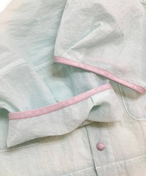 and wander（アンドワンダー）and wander (アンドワンダー) sheer ripstop SS shirt ブルー サイズ:WMの古着・服飾アイテム