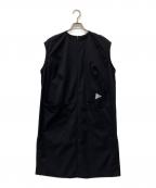 and wanderアンドワンダー）の古着「UV cut stretch SS dress」｜ブラック