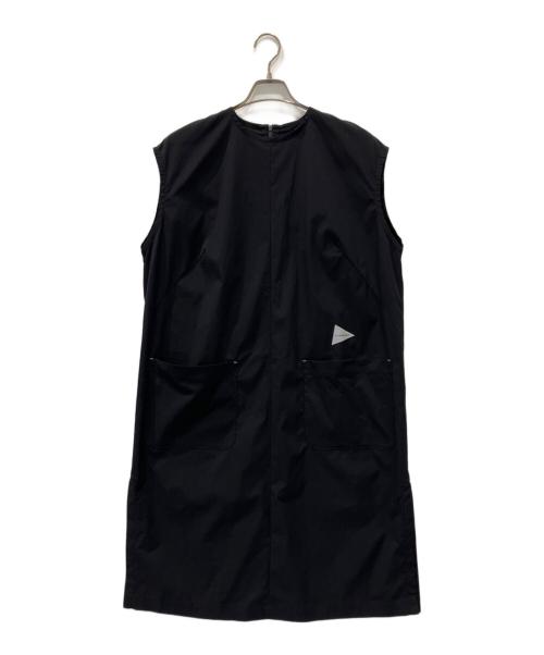 and wander（アンドワンダー）and wander (アンドワンダー) UV cut stretch SS dress ブラック サイズ:M 未使用品の古着・服飾アイテム