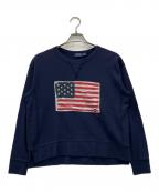 POLO RALPH LAURENポロ・ラルフローレン）の古着「星条旗パッチスウェット」｜ネイビー