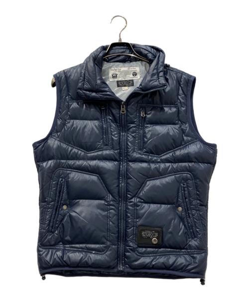 DIESEL（ディーゼル）DIESEL (ディーゼル) ダウンベスト ネイビー サイズ:Ⅼの古着・服飾アイテム