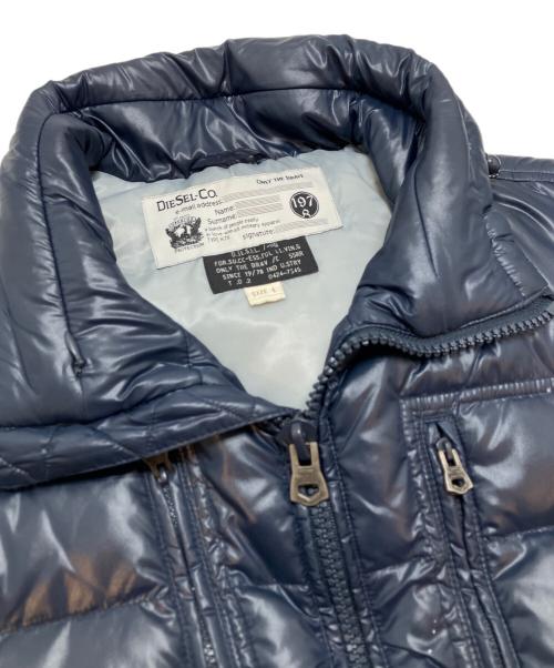DIESEL（ディーゼル）DIESEL (ディーゼル) ダウンベスト ネイビー サイズ:Ⅼの古着・服飾アイテム