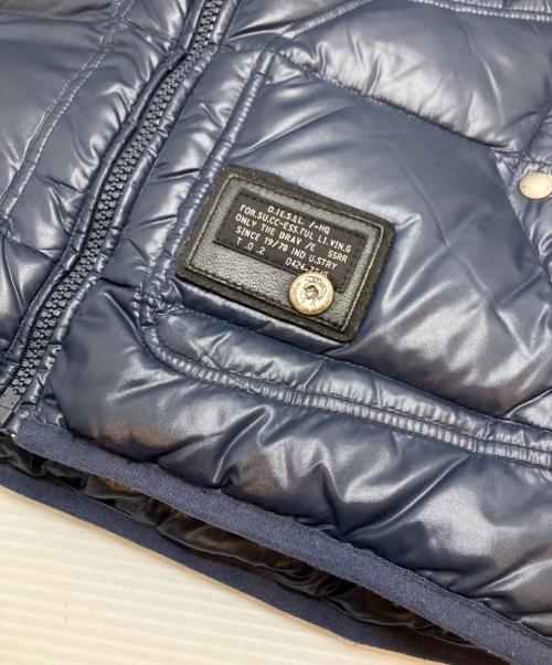 DIESEL（ディーゼル）DIESEL (ディーゼル) ダウンベスト ネイビー サイズ:Ⅼの古着・服飾アイテム
