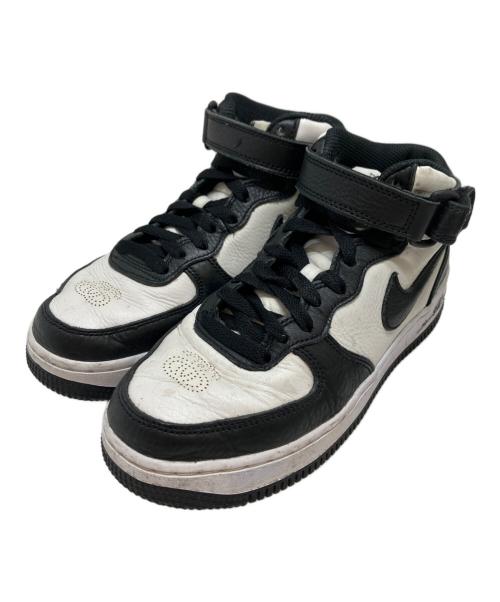 NIKE（ナイキ）NIKE (ナイキ) stussy (ステューシー) Air Force 1 Mid Black and Light Bone ブラック サイズ:23.5㎝の古着・服飾アイテム