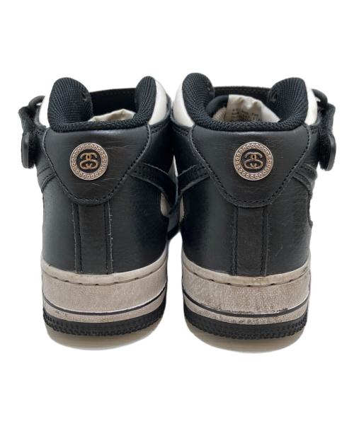 NIKE（ナイキ）NIKE (ナイキ) stussy (ステューシー) Air Force 1 Mid Black and Light Bone ブラック サイズ:23.5㎝の古着・服飾アイテム