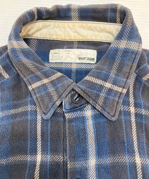 NEIGHBORHOOD（ネイバーフッド）NEIGHBORHOOD (ネイバーフッド) ネルシャツ ネイビー サイズ:Ⅼの古着・服飾アイテム