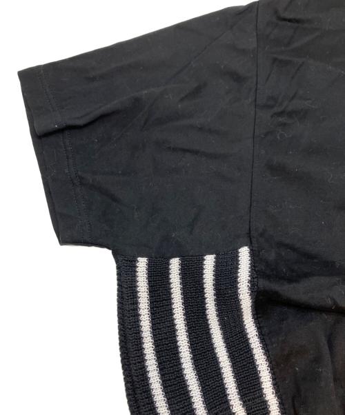 BEARDSLEY（ビアズリー）BEARDSLEY (ビアズリー) ニットコンビカットソー ブラック サイズ:FREEの古着・服飾アイテム