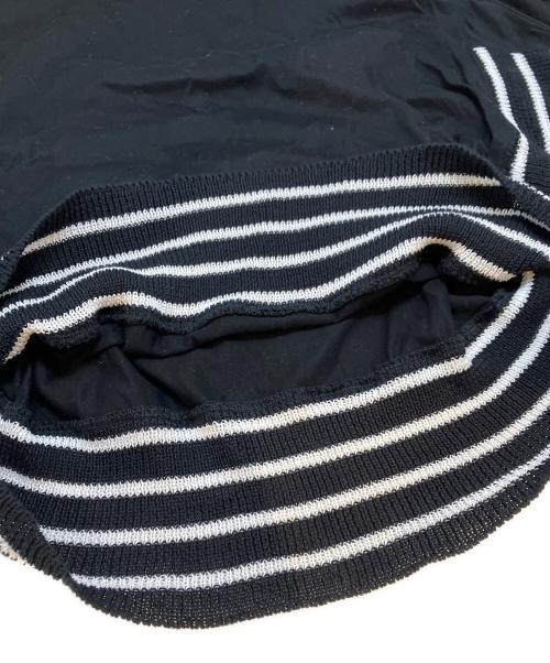 BEARDSLEY（ビアズリー）BEARDSLEY (ビアズリー) ニットコンビカットソー ブラック サイズ:FREEの古着・服飾アイテム
