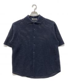 AURALEE（オーラリー）の古着「COTTON MESH KNIT HALF SLEEVED SHIRT」｜ブラック