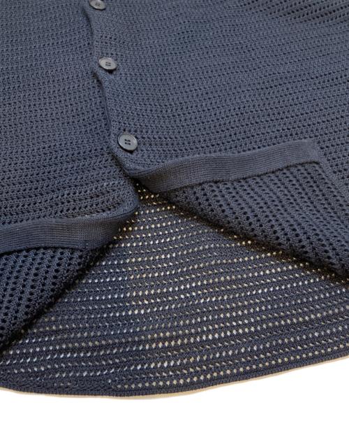 AURALEE（オーラリー）AURALEE (オーラリー) COTTON MESH KNIT HALF SLEEVED SHIRT ブラック サイズ:4の古着・服飾アイテム