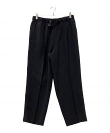 UNITED ARROWS & SONS（ユナイテッドアローズ＆サンズ）の古着「BELT CR1P PANTS」｜ブラック
