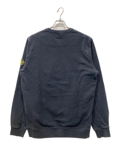 STONE ISLAND（ストーンアイランド）STONE ISLAND (ストーンアイランド) クルーネックスウェット ブラック サイズ:Ⅼの古着・服飾アイテム