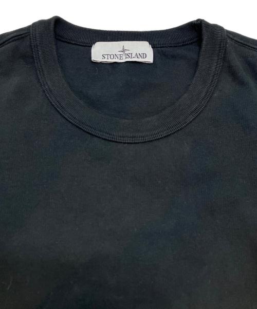 STONE ISLAND（ストーンアイランド）STONE ISLAND (ストーンアイランド) クルーネックスウェット ブラック サイズ:Ⅼの古着・服飾アイテム