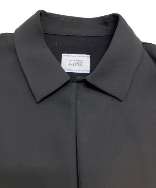 UNITED ARROWS & SONS（ユナイテッドアローズ＆サンズ）UNITED ARROWS & SONS (ユナイテッドアローズ＆サンズ) SSL COACH SHIRT ブラック サイズ:Ⅼの古着・服飾アイテム