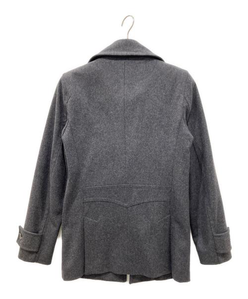 Vivienne Westwood（ヴィヴィアンウエストウッド）Vivienne Westwood (ヴィヴィアンウエストウッド) 12AW メルトンウール変形Pコート グレー サイズ:44の古着・服飾アイテム