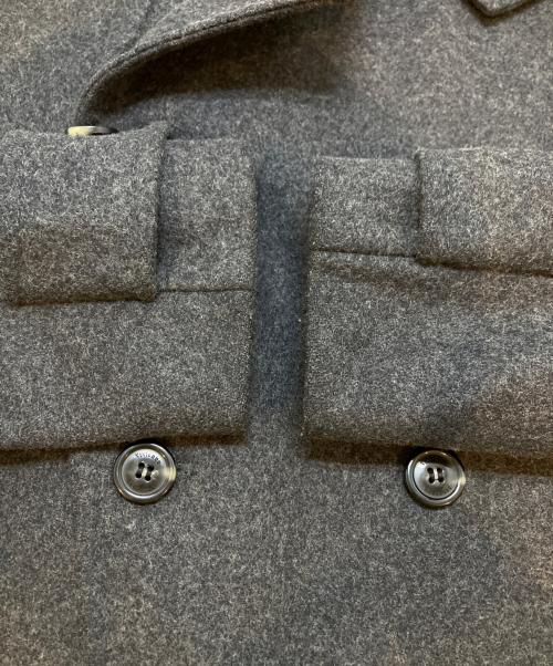 Vivienne Westwood（ヴィヴィアンウエストウッド）Vivienne Westwood (ヴィヴィアンウエストウッド) 12AW メルトンウール変形Pコート グレー サイズ:44の古着・服飾アイテム
