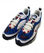 NIKEナイキ）の古着「AIR MAX 98 WHITE/UNIVERSITY RED-OBSIDAN-METALLIC SILVER」｜ブルー