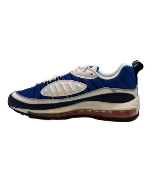 NIKE（ナイキ）NIKE (ナイキ) AIR MAX 98 WHITE/UNIVERSITY RED-OBSIDAN-METALLIC SILVER ブルー サイズ:27.5CMの古着・服飾アイテム