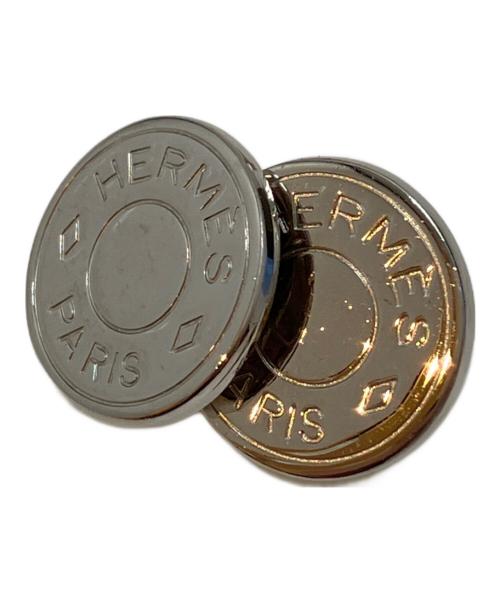 HERMES（エルメス）HERMES (エルメス) セリエ ラウンドシェイプ カフリンクス／カフスボタン シルバー サイズ:表記なしの古着・服飾アイテム