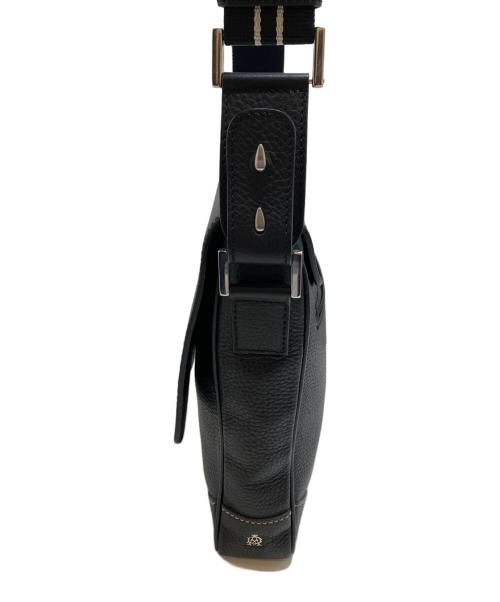 dunhill（ダンヒル）dunhill (ダンヒル) レザーフラップショルダーバッグ ブラック サイズ:表記なしの古着・服飾アイテム