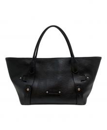 Salvatore Ferragamo（サルヴァトーレ フェラガモ）の古着「レザートートバッグ」｜ブラック