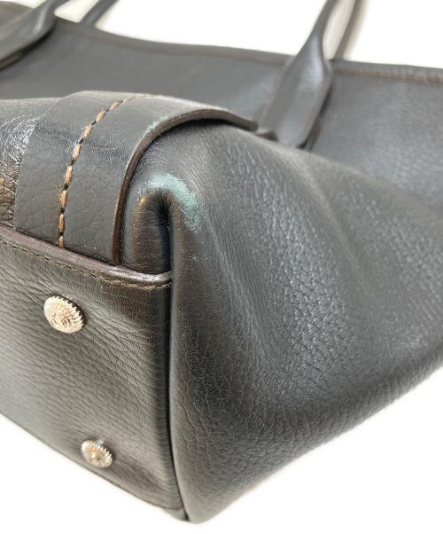 Salvatore Ferragamo（サルヴァトーレ フェラガモ）Salvatore Ferragamo (サルヴァトーレ フェラガモ) レザートートバッグ ブラック サイズ:表記なしの古着・服飾アイテム